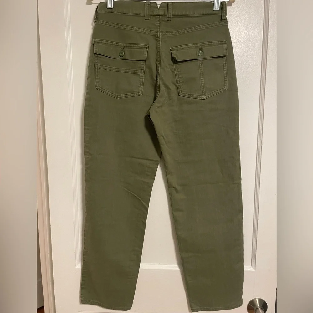 J. Crew Women’s Cargo Chino Twill Sage Cargo Pants size 27